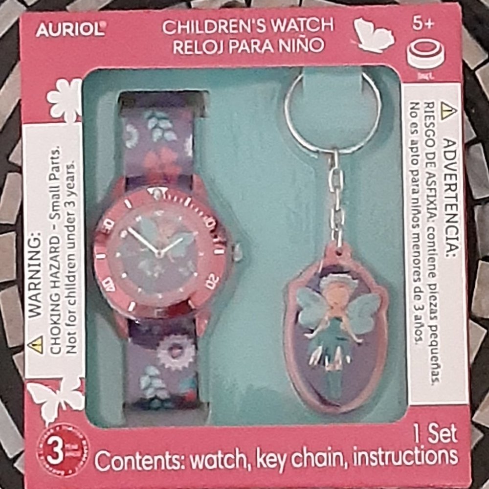 Auriol - Children's Watch & Keychain Set - NEW!